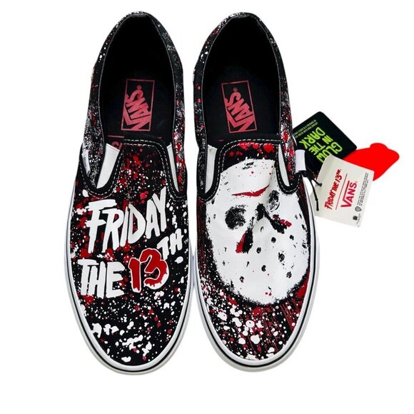 Vans | Shoes | House Of Terror X Vans Classic Slip On Friday  House of Terror x Vans Classic Slip On “Friday the 13th” Size 9Men 10.5 Women